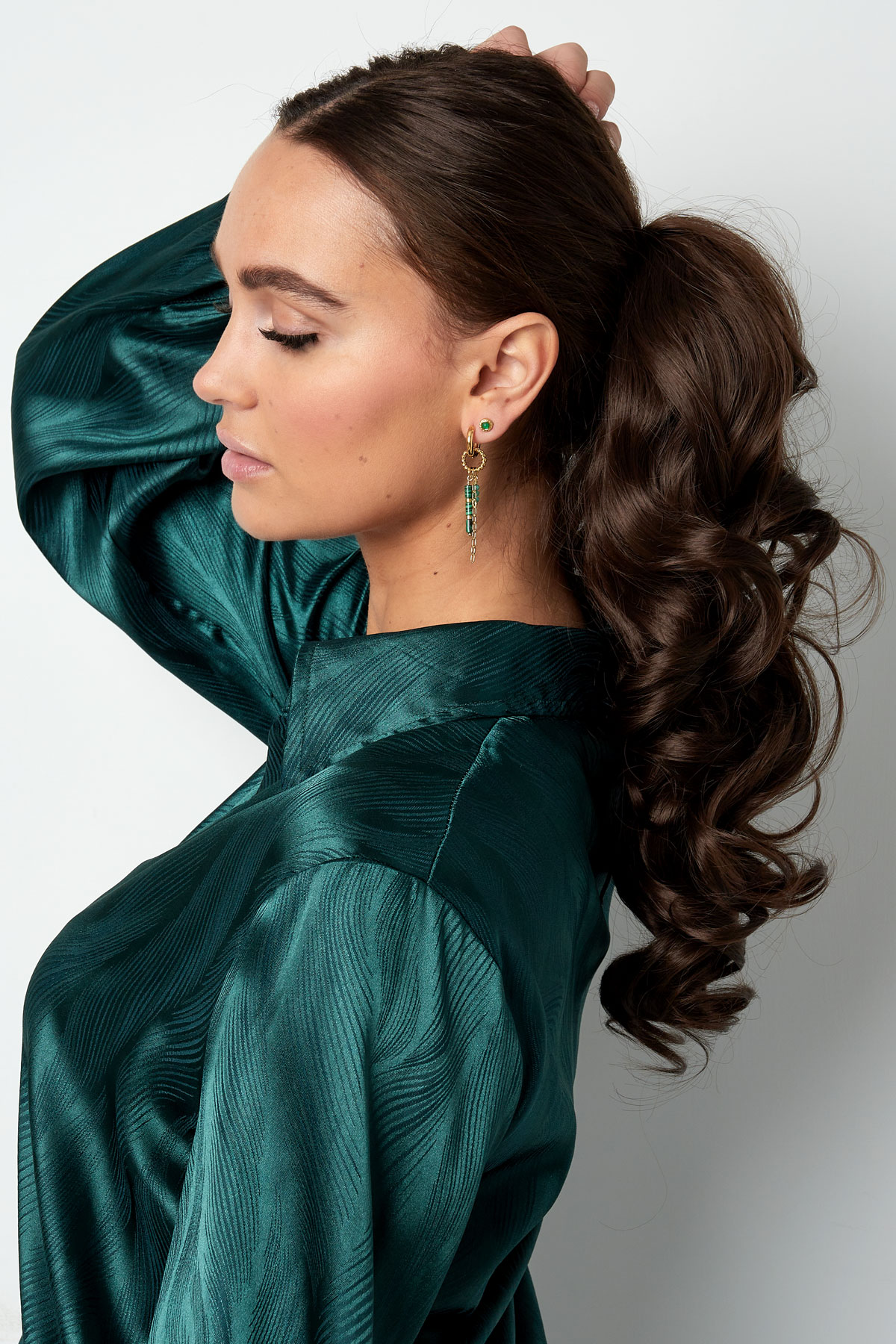 Ponytail messy curl - camel h5 Picture2